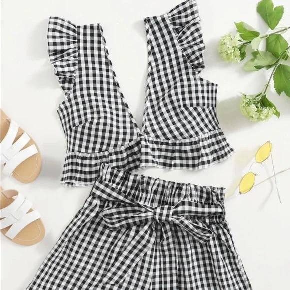 gingham two piece set - Picture 1 of 1